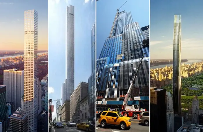 Hundreds Fret About Superscrapers' Shadows As Extell Rebuts 1 57th-street-towers