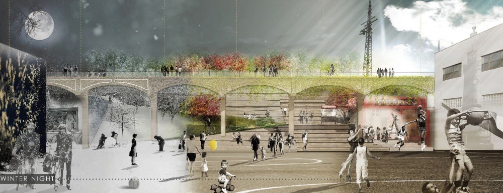 Winning Submissions Envision Gateway for Abandoned Railway in Queens