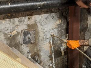 concrete waterproofing with urethane injection grout
