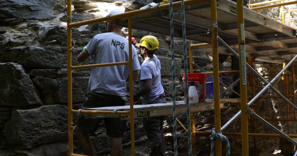 two men working on a construction site