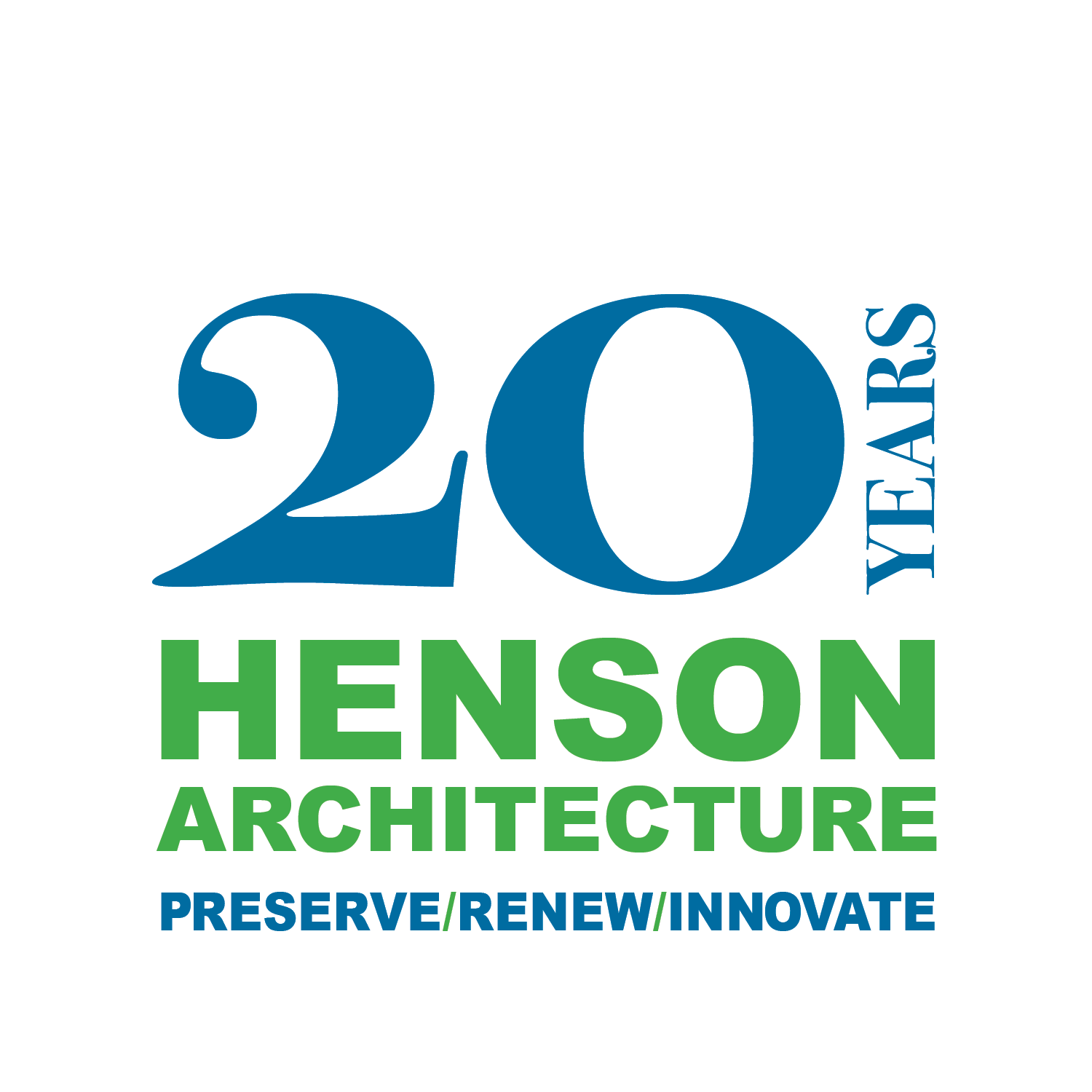 the logo for henry henson architecture preserver / re / innovate