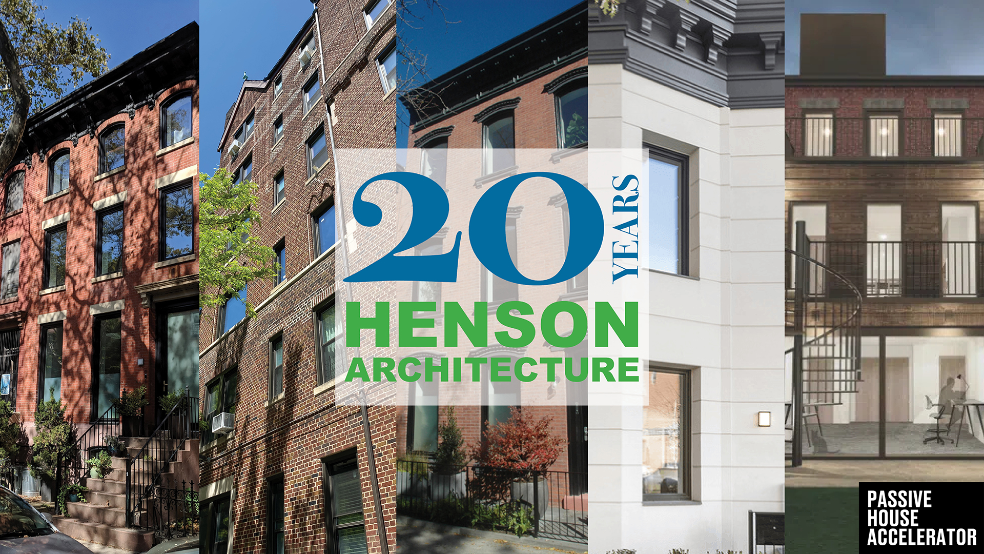 several different buildings with the words henry henson architecture