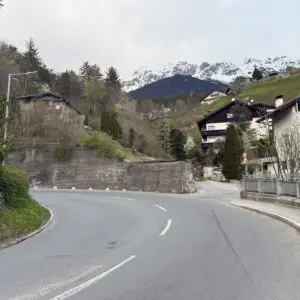 Dispatch From Innsbruck: International Passive House Conference 1 a curve in the road with houses on the side